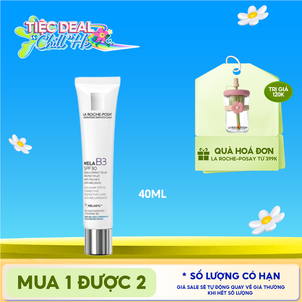  Kem Dưỡng La Roche-Posay Hỗ Trợ Làm Trắng Da, Giảm Thâm Nám Mela B3 Cream 40ml 