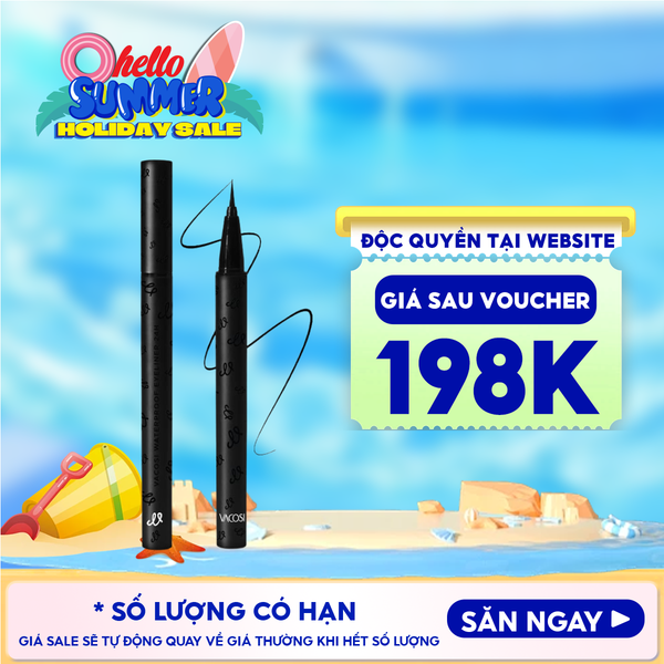  Bút Kẻ Mắt Nước 24h Vacosi Waterproof Eyeliner 24H - VM29 0.6g 