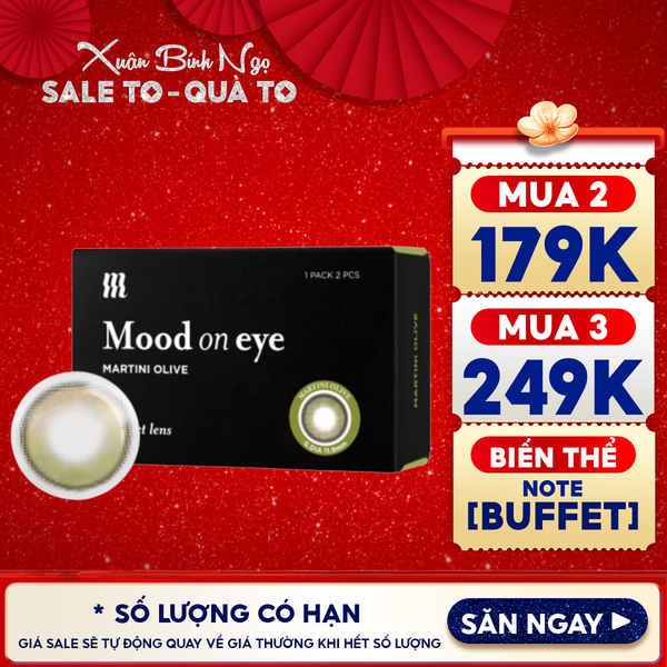  Kính Áp Tròng Merzy Lens Mắt Màu Tự Nhiên, Cao Cấp Hàn Quốc Mood On Eye Contact Lens 