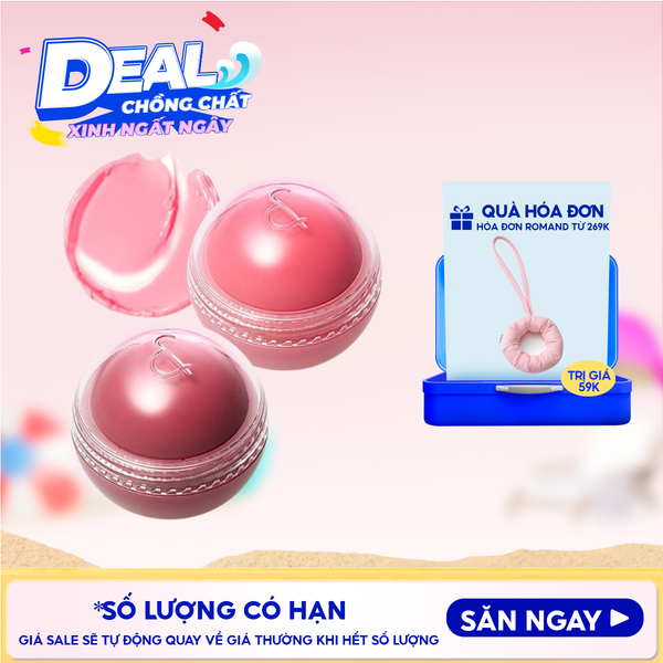  Má Hồng Kem Romand Dạng Lăn, Căng Bóng Juicy Roll Cheek 8.4g 