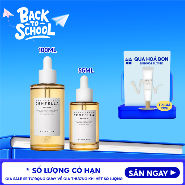  Serum Skin1004 Tinh Chất Rau Má Làm Dịu, Hỗ Trợ Dưỡng Sáng, Mờ Thâm Cho Da Nhạy Cảm Madagascar Centella Asiatica 100 Ampoule 