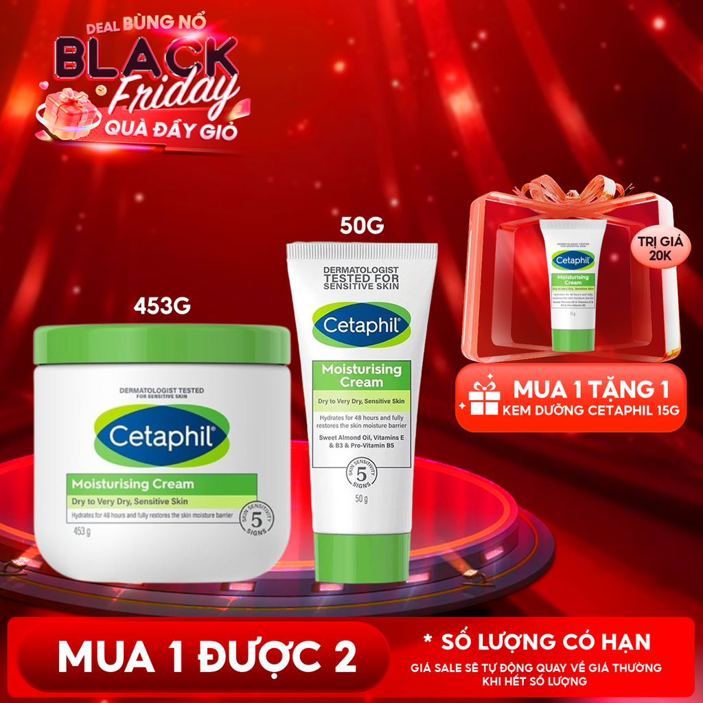 Kem Dưỡng Ẩm Cetaphil Dịu Nhẹ, Lành Tính Moisturizing Cream