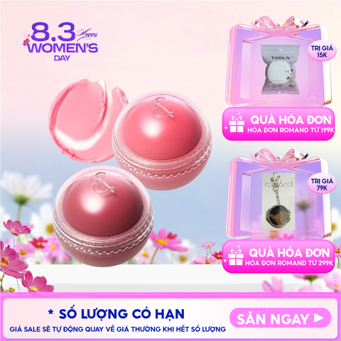Má Hồng Kem Romand Dạng Lăn, Căng Bóng Juicy Roll Cheek 8.4g