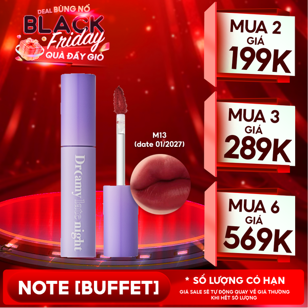  [Màu 13-17] Son Kem Lì, Mịn Mượt Nhẹ Môi Merzy Dreamy Late Night Mellow Tint 4g 