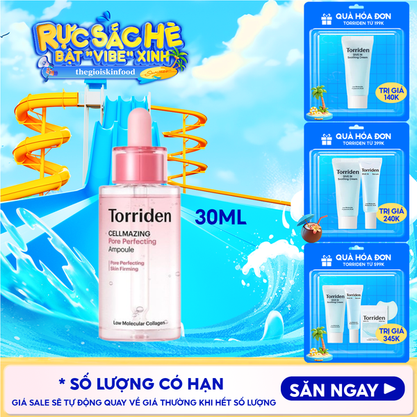  Serum Torriden Chăm Sóc Lỗ Chân Lông Cellmazing Pore Perfecting Ampoule 30ml 