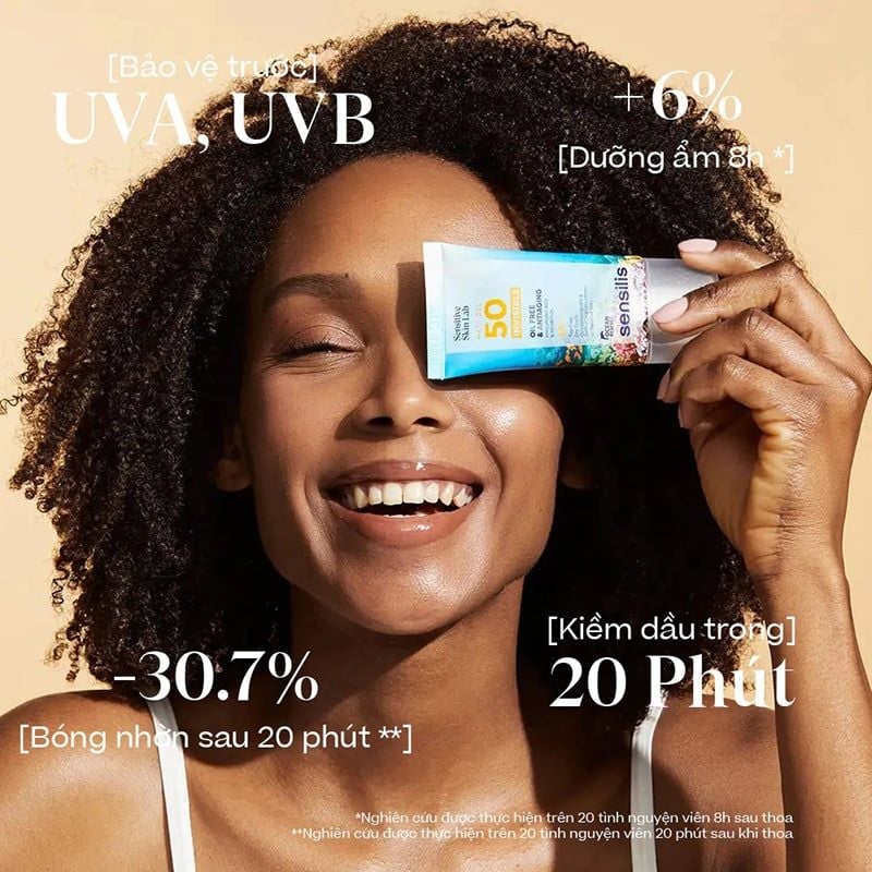 Gel Chống Nắng Sensilis Kiềm Dầu Matt Gel 50 Invisible SPF50 40ml