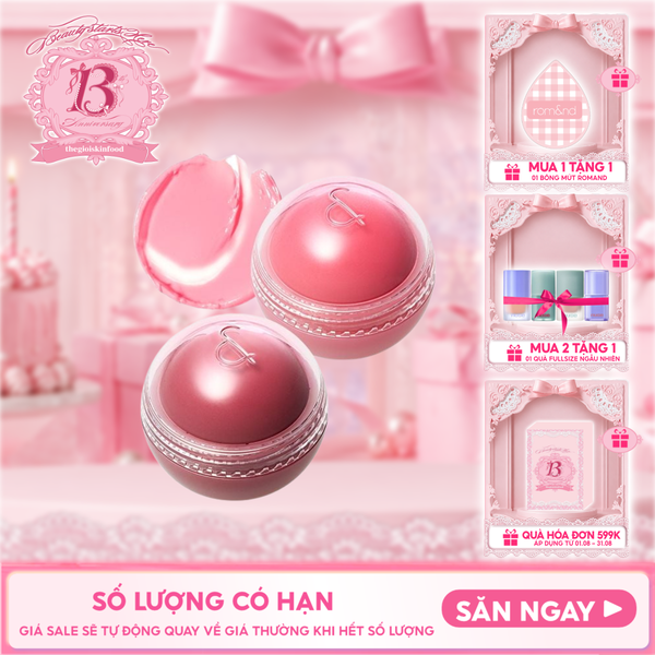  Má Hồng Kem Romand Dạng Lăn, Căng Bóng Juicy Roll Cheek 8.4g 