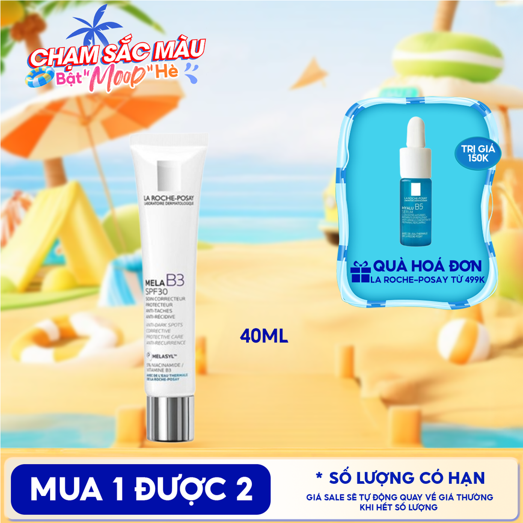 Kem Dưỡng La Roche-Posay Hỗ Trợ Làm Trắng Da, Giảm Thâm Nám Mela B3 Cream 40ml