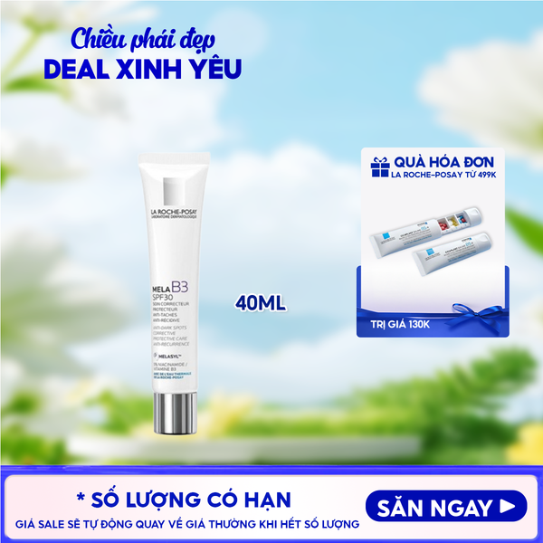  Kem Dưỡng La Roche-Posay Hỗ Trợ Làm Trắng Da, Giảm Thâm Nám Mela B3 Cream 40ml 