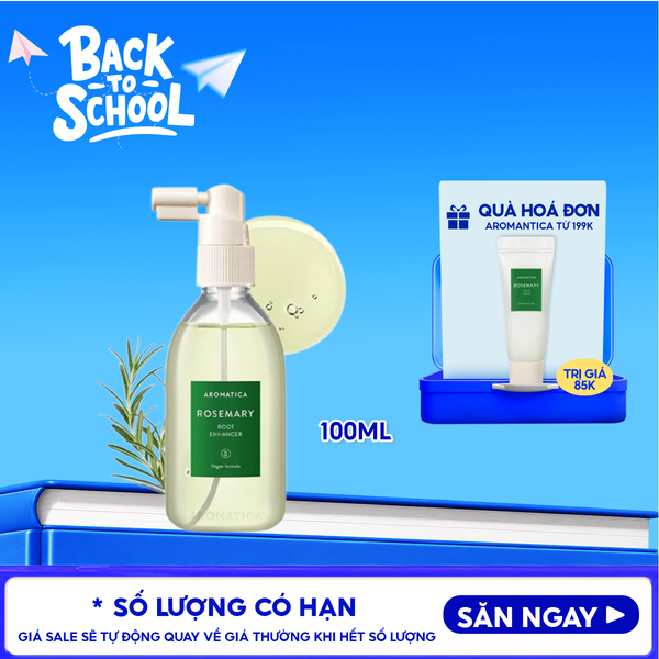  Xịt Dưỡng Chân Tóc Aromatica Hương Thảo Rosemary Root Enhancer 100ml 
