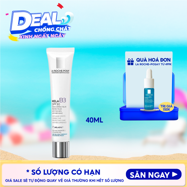  Kem Dưỡng La Roche-Posay Hỗ Trợ Làm Trắng Da, Giảm Thâm Nám Mela B3 Cream 40ml 