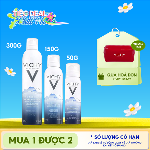  Nước Xịt Khoáng Vichy Cấp Ẩm Và Bảo Vệ Da Mineralizing Thermal Water 