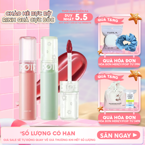 Son Tint Bóng FOIF Thuần Chay, Ẩm Mọng, Bền Màu Juicy Fit Tint