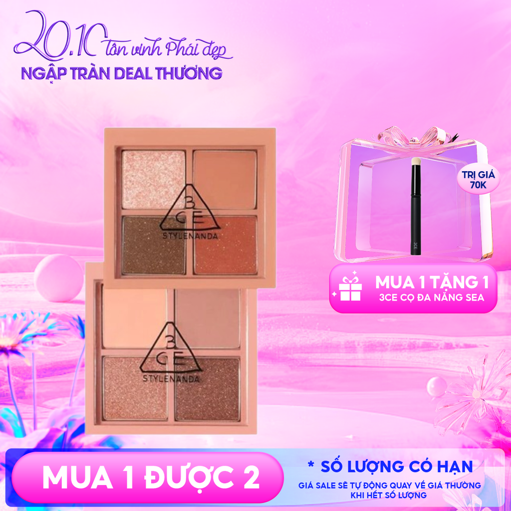 Bảng Phấn Mắt 4 Màu 3CE Mini Multi Eye Color Palette 3.2g
