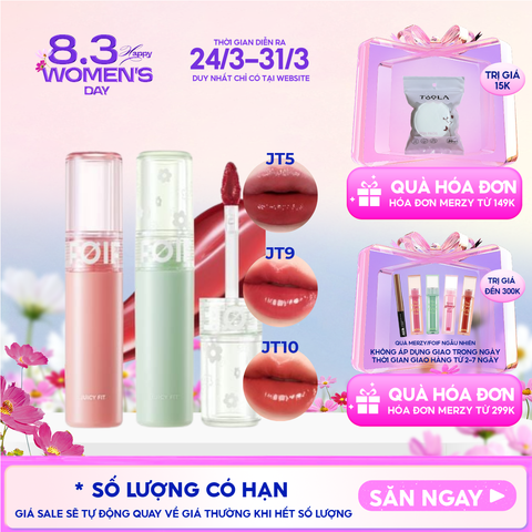 Son Tint Bóng FOIF Thuần Chay, Ẩm Mọng, Bền Màu Juicy Fit Tint