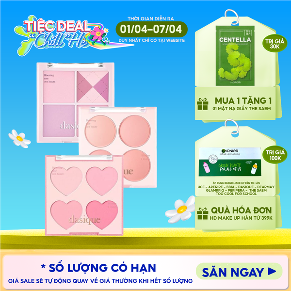  Bảng Má Hồng Dasique 4 Ô Blending Mood Cheek 