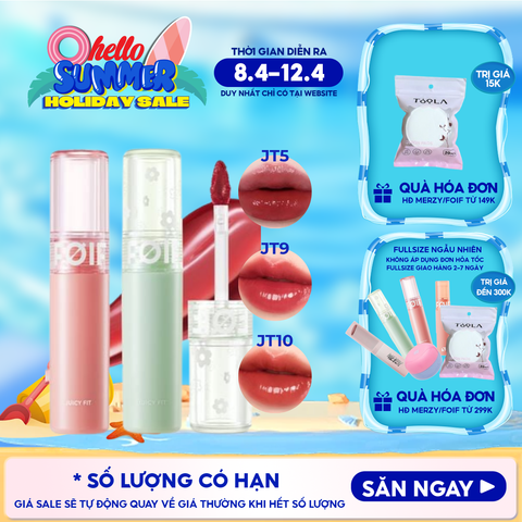 Son Tint Bóng FOIF Thuần Chay, Ẩm Mọng, Bền Màu Juicy Fit Tint