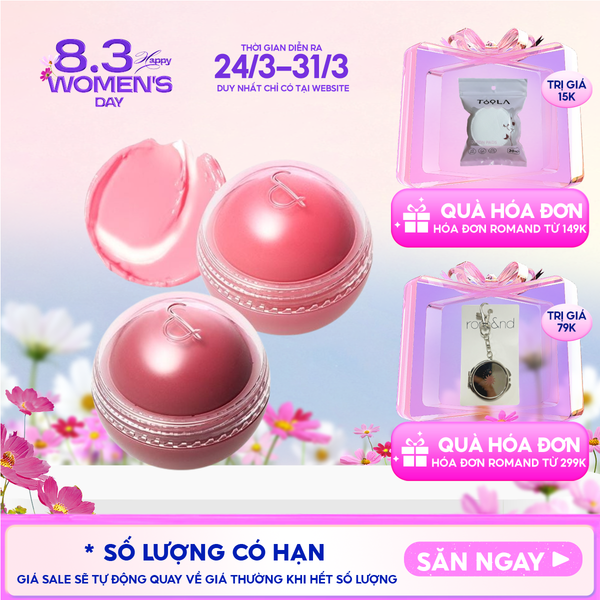  Má Hồng Kem Romand Dạng Lăn, Căng Bóng Juicy Roll Cheek 8.4g 