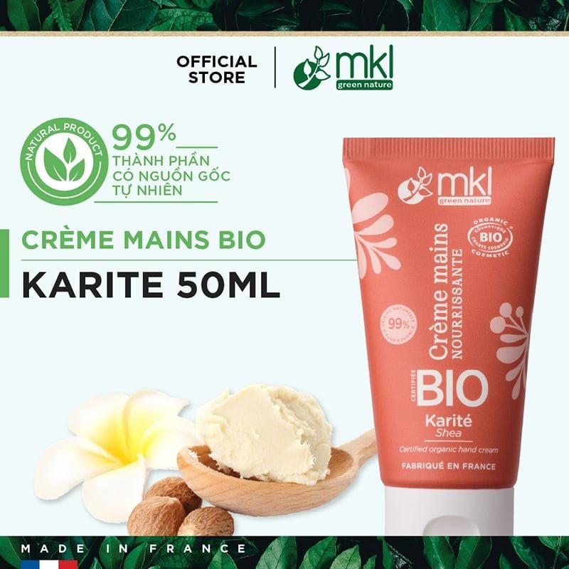 Kem Dưỡng Da Tay MKL Cấp Ẩm Cho Da Mềm Mại Certified Organic Hand Cream 50ml