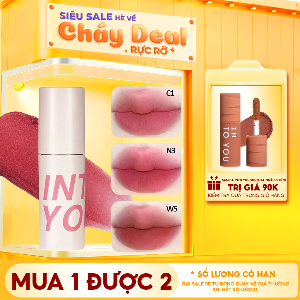 Son Kem Bùn Mềm Mịn Into You Customized Airy Lip Mud 1.8g
