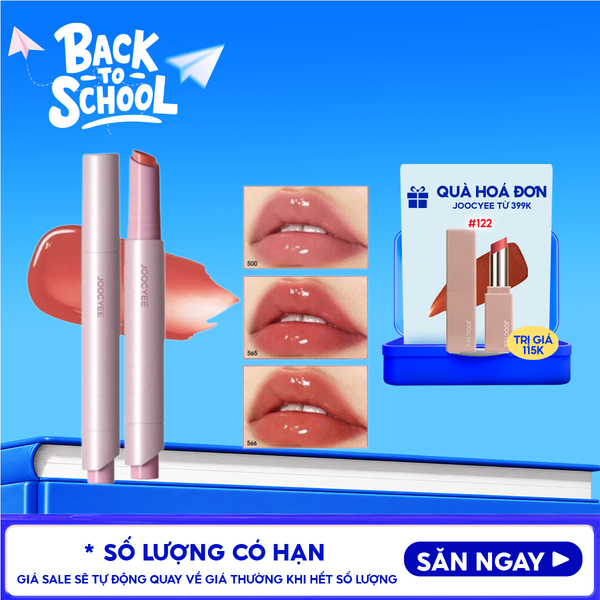  Son Bóng Joocyee Căng Bóng, Mềm Mượt Lâu Trôi Lasting Glossy Rouge 3g 