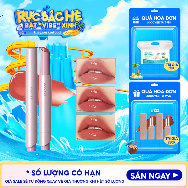  Son Bóng Joocyee Căng Bóng, Mềm Mượt Lâu Trôi Lasting Glossy Rouge 3g 