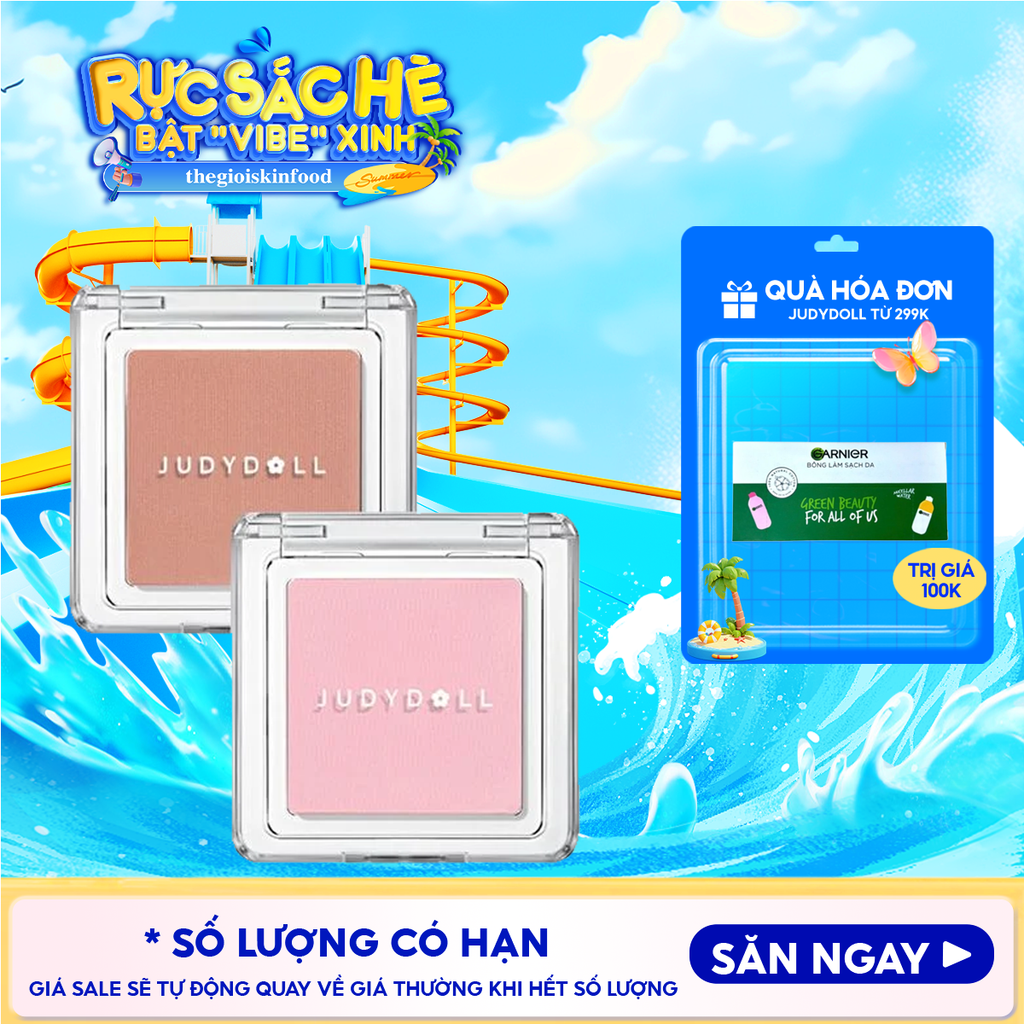 Phấn Má Hồng Đơn Sắc Judydoll Lên Màu Chuẩn Blush Powder