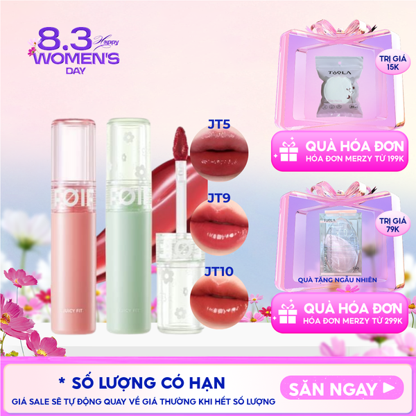 Son Tint Bóng FOIF Thuần Chay, Ẩm Mọng, Bền Màu Juicy Fit Tint 