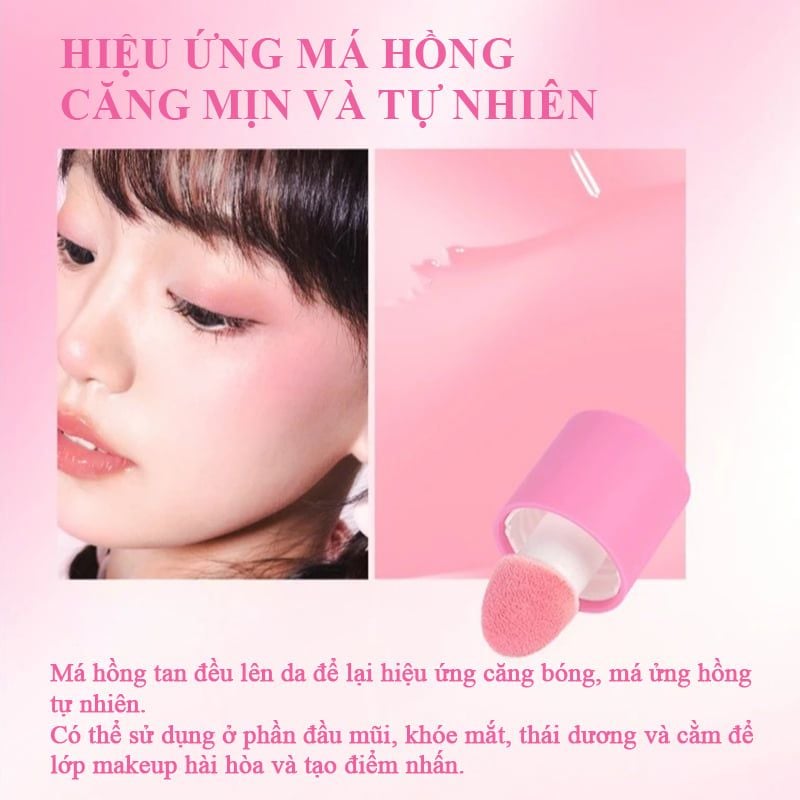 Má Hồng Dạng Kem VEECCI Liquid Like Water Powder Blusher 3.5g