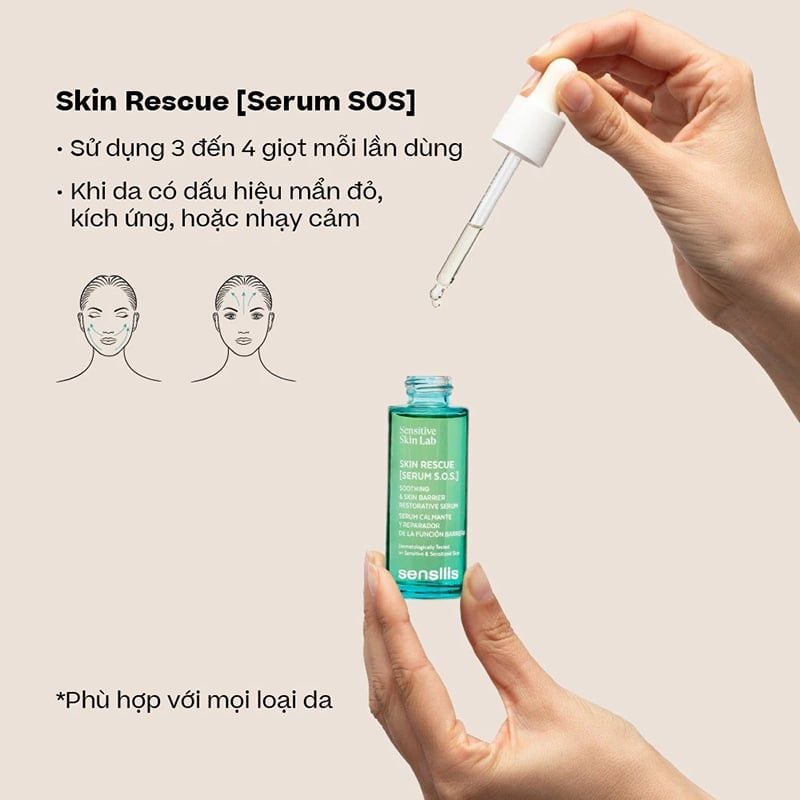 Serum Sensilis Làm Dịu Da, Hỗ Trợ Phục Hồi Da Skin Rescue [Serum S.O.S.] 30ml