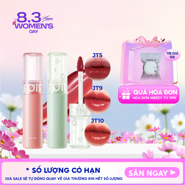  Son Tint Bóng FOIF Thuần Chay, Ẩm Mọng, Bền Màu Juicy Fit Tint 