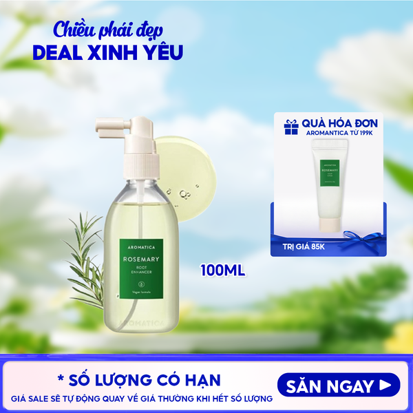  Xịt Dưỡng Chân Tóc Aromatica Hương Thảo Rosemary Root Enhancer 100ml 