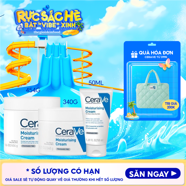  Kem Dưỡng Ẩm Cerave Dành Cho Da Khô Developed With Dermatologists Moisturising Cream 