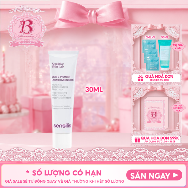  Kem Dưỡng Ban Đêm Sensilis Làm Đều Màu Da D-Pigment AHA10 30ml 