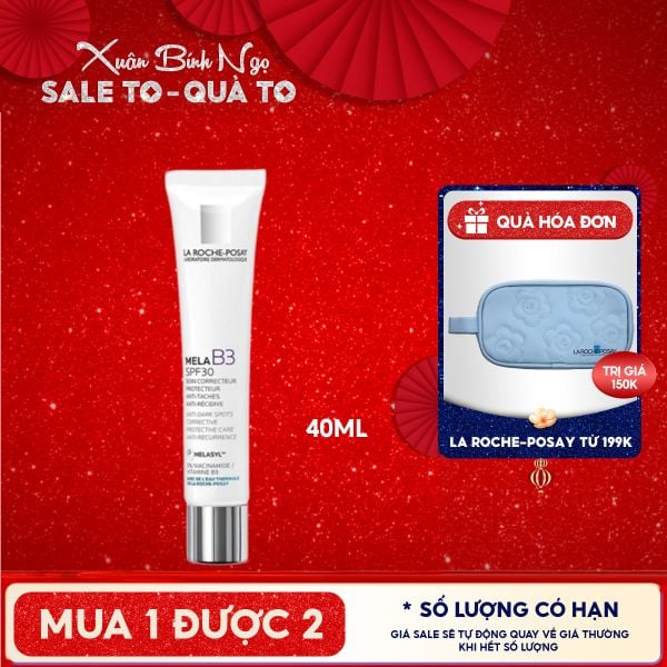  Kem Dưỡng La Roche-Posay Hỗ Trợ Làm Trắng Da, Giảm Thâm Nám Mela B3 Cream 40ml 