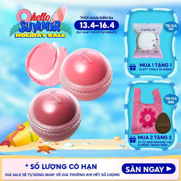  Má Hồng Kem Romand Dạng Lăn, Căng Bóng Juicy Roll Cheek 8.4g 