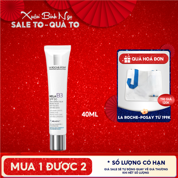  Kem Dưỡng La Roche-Posay Hỗ Trợ Làm Trắng Da, Giảm Thâm Nám Mela B3 Cream 40ml 