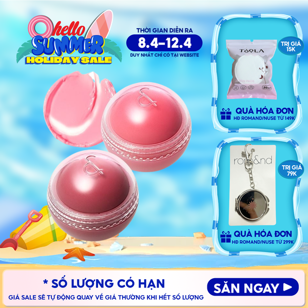  Má Hồng Kem Romand Dạng Lăn, Căng Bóng Juicy Roll Cheek 8.4g 