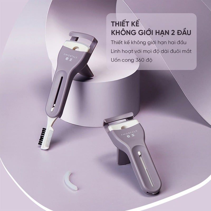 Kẹp Bấm Mi Có Đầu Chuốt Mi Amortals Curl Master Eyelash Curler