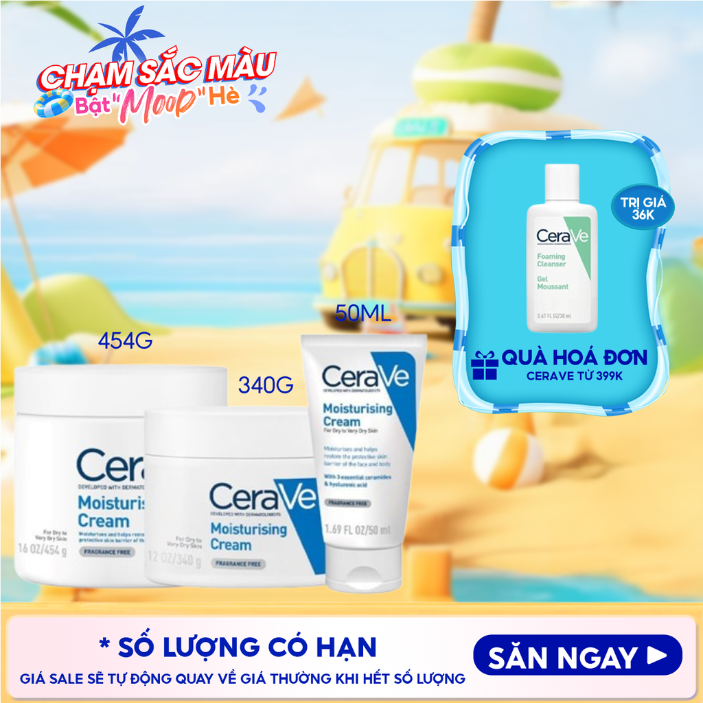 Kem Dưỡng Ẩm Cerave Dành Cho Da Khô Developed With Dermatologists Moisturising Cream