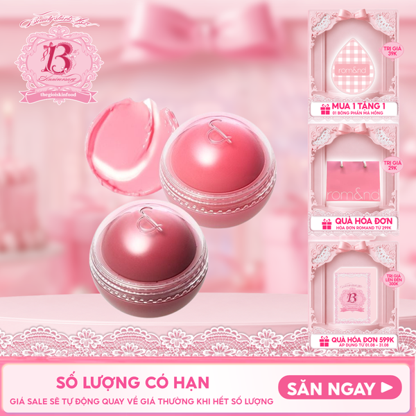  Má Hồng Kem Romand Dạng Lăn, Căng Bóng Juicy Roll Cheek 8.4g 