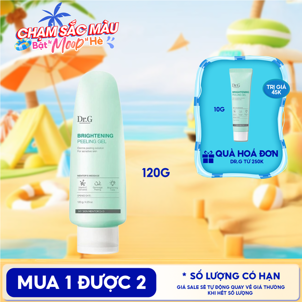  Tẩy Tế Bào Chết Dr.G Dạng Gel Dịu Nhẹ, Làm Sáng Da Brightening Peeling Gel 120g 
