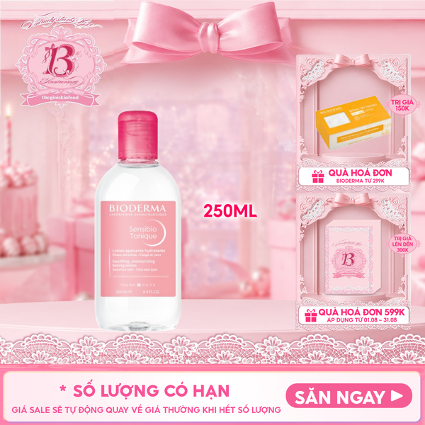  Nước Hoa Hồng Bioderma Cho Da Nhạy Cảm Sensibio Tonique 250ml 