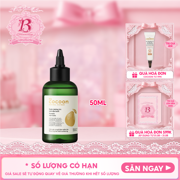  Nước Dưỡng Tóc Cocoon Hỗ Trợ Giảm Gãy Rụng Và Làm Mềm Tóc Tinh Dầu Bưởi Pomelo Hair Tonic 