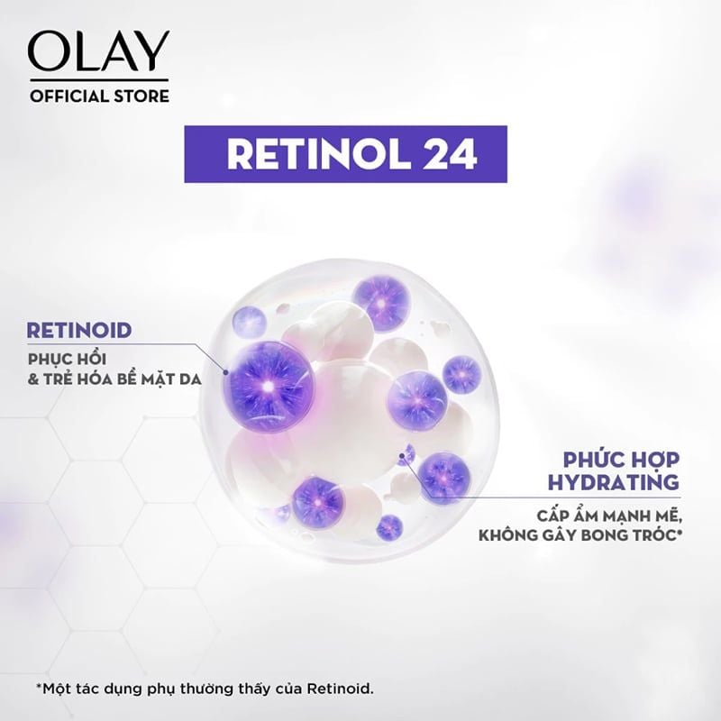 Serum Olay Giúp Mờ Nếp Nhăn Ban Đêm Regenerist Retinol 24 Night Serum 30ml