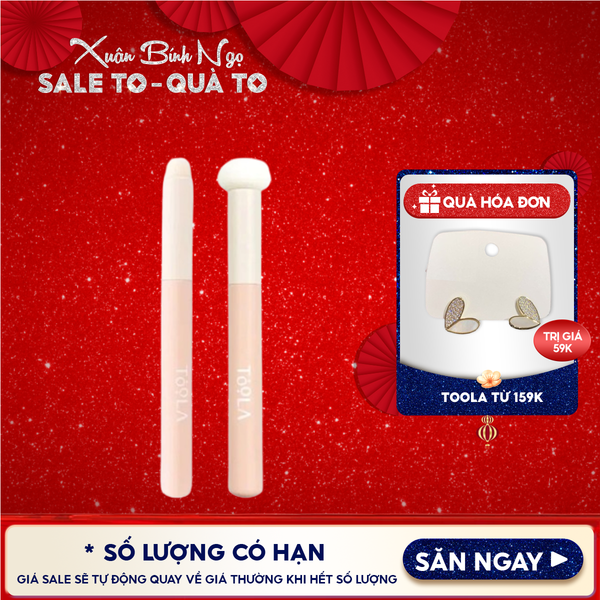  [NHẬP KHẨU] Cọ TOOLA Tán Son Môi, Che Khuyết Điểm Đầu Tròn Siêu Mịn Đa Năng Brush 