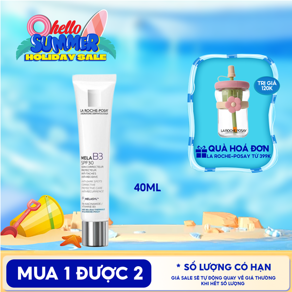  Kem Dưỡng La Roche-Posay Hỗ Trợ Làm Trắng Da, Giảm Thâm Nám Mela B3 Cream 40ml 