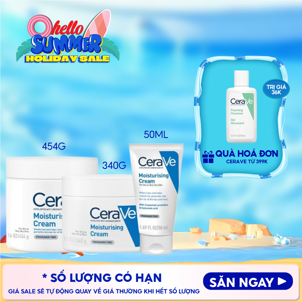 Kem Dưỡng Ẩm Cerave Dành Cho Da Khô Developed With Dermatologists Moisturising Cream