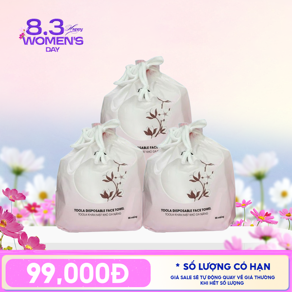  Combo Khăn Mặt Khô Đa Năng Cao Cấp, Mềm Mịn TOOLA Disposable Face Towel 