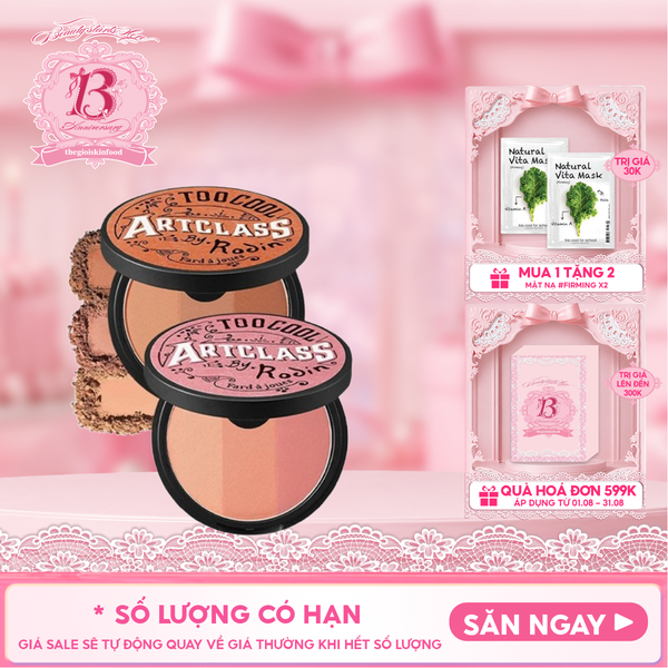  Phấn Má Hồng 3 Màu Too Cool For School Art Class By Rodin Blusher 9.5g 